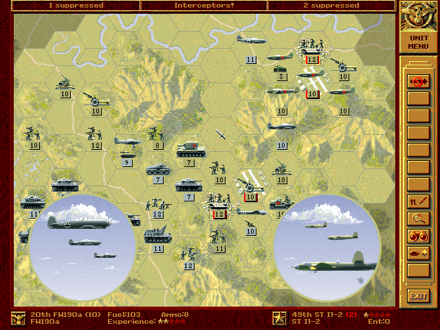 Panzer General screenshot 3 for Playstation